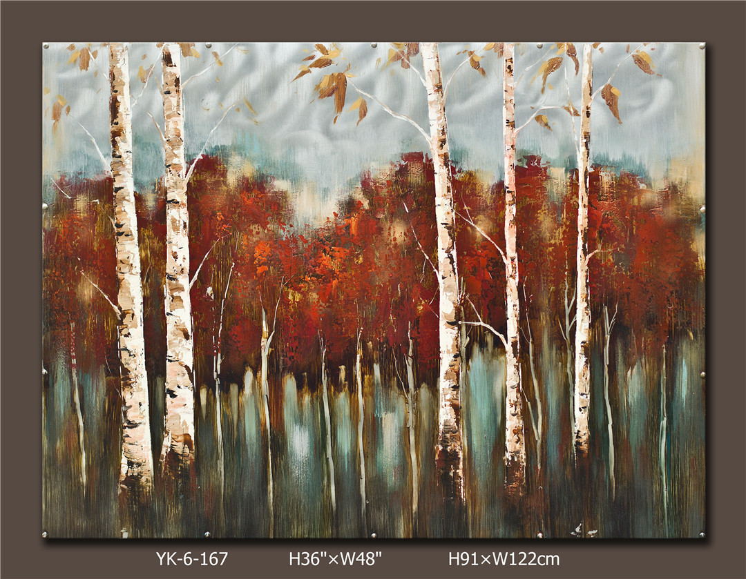 網(wǎng)紅咖啡廳火鍋服裝餐飲飯店鋪房間墻壁墻面裝飾復(fù)古工業(yè)風(fēng)鐵藝畫 花草樹木系列2