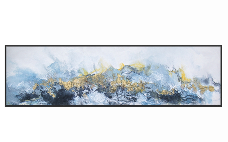 抽象客廳裝飾畫(huà) 臥室原創(chuàng)純手繪厚肌理畫(huà) 廚房環(huán)保PS框掛畫(huà) 遠(yuǎn)山黃葉