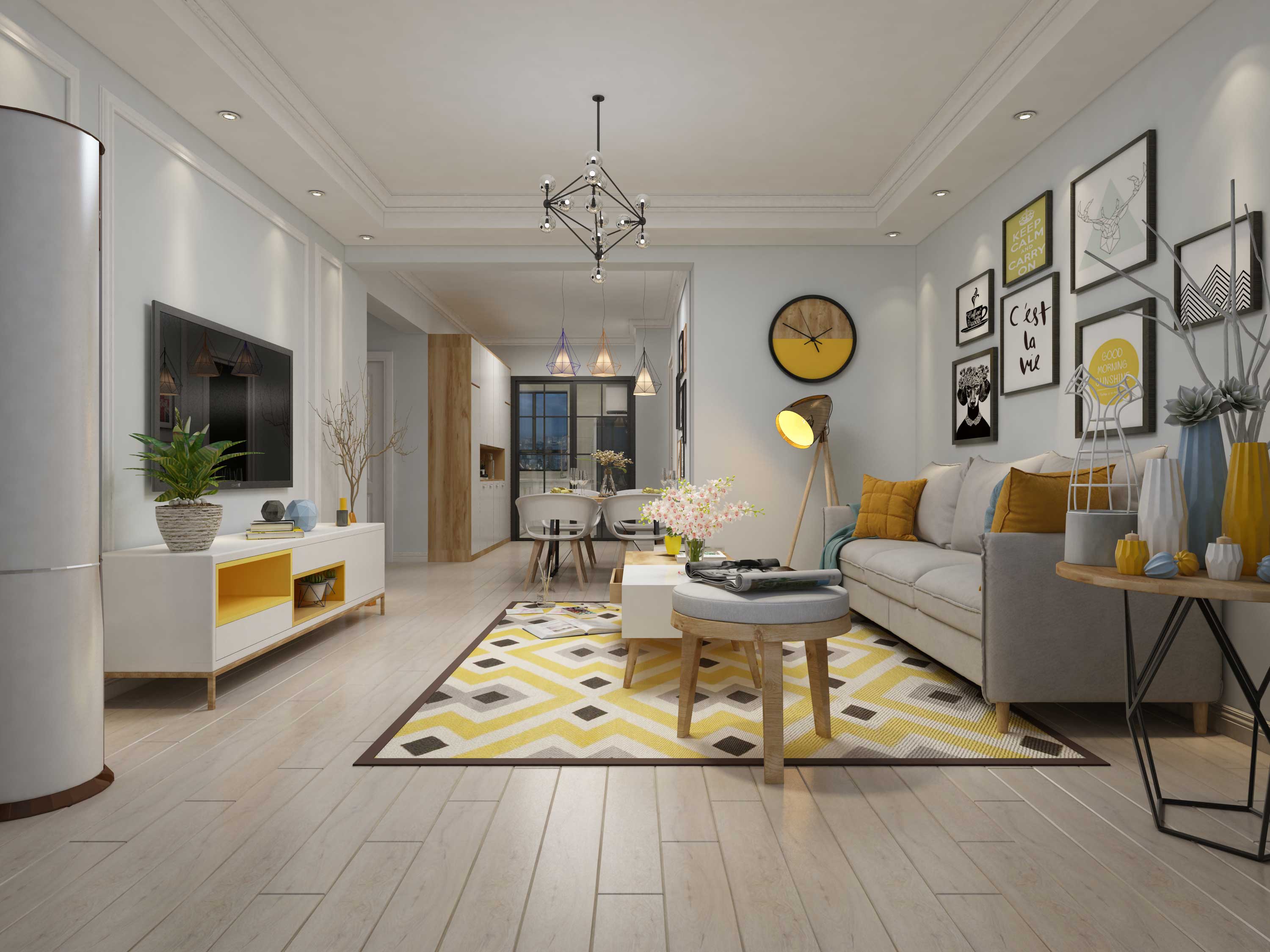 遼陽(yáng)現(xiàn)代簡(jiǎn)約風(fēng)格裝修案例欣賞