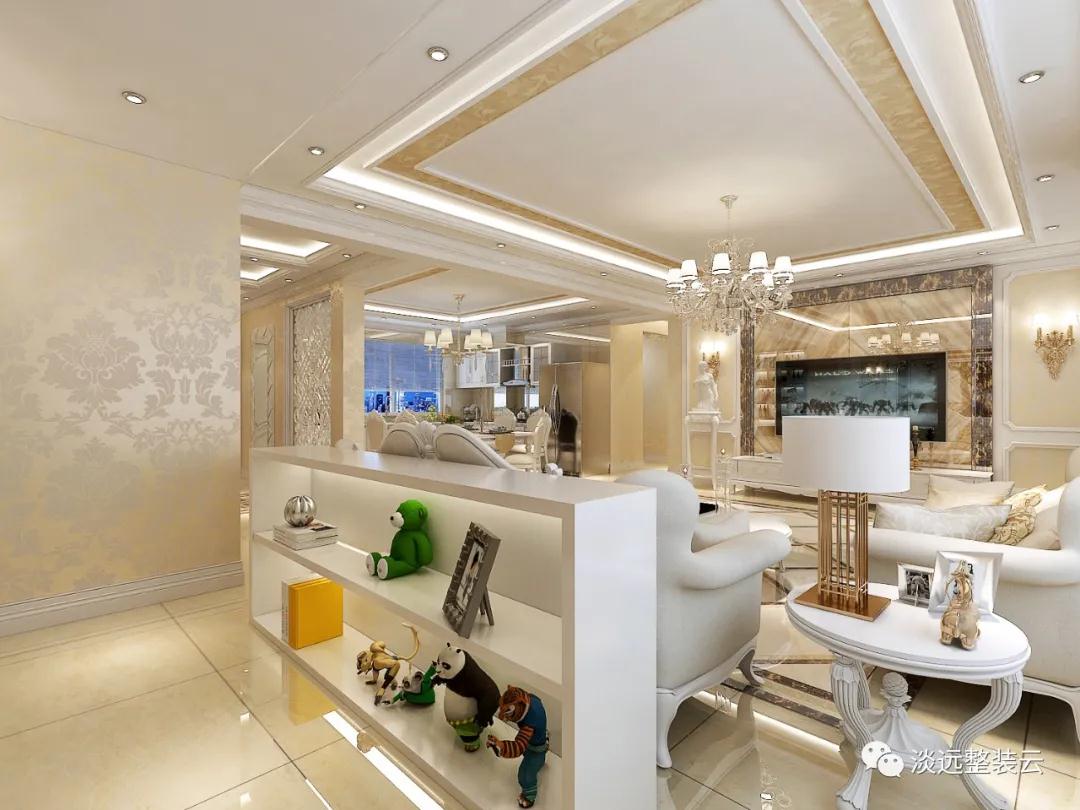 遼陽(yáng)92平米的簡(jiǎn)歐裝修風(fēng)格案例賞析